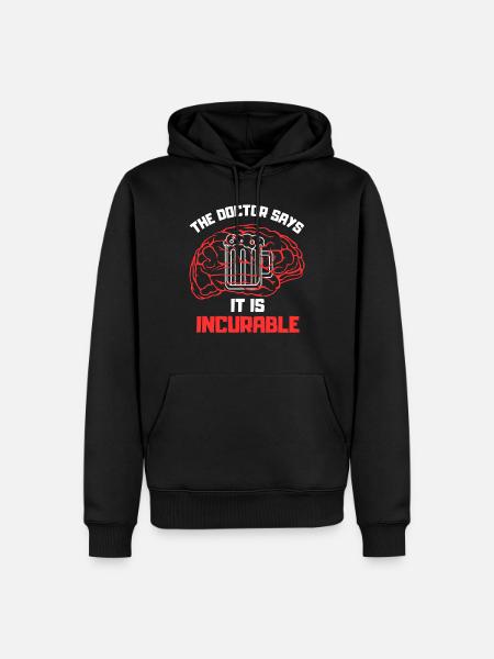 Beer Patient - Men’s Premium Organic Hoodie - black