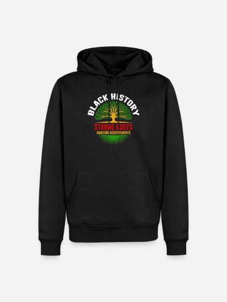 Black History - Men’s Premium Organic Hoodie - black