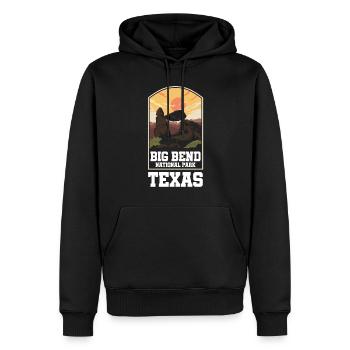 Big Bend National Park Texas Amerikanischer - Männer Premium Bio Hoodie - Schwarz - Vorne - Nico (187cm)