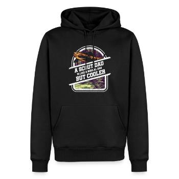 A Boy Scout dad is like a normal dad: - Men’s Premium Organic Hoodie - black - Front - Nico (187cm)