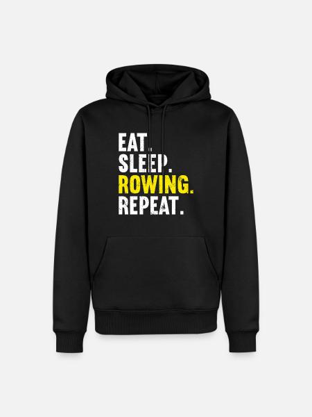 Rowing Row Boat Rower - Men’s Premium Organic Hoodie - black