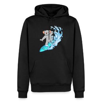 Planche de surf Koala Lovers Animal Koala Bear - Sweat à capuche Premium bio Homme - noir - Devant - Nico (187cm)