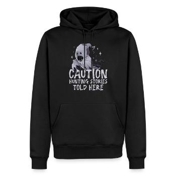 Paranormal Research Halloween Ghost Hunter - Men’s Premium Organic Hoodie - black - Front - Nico (187cm)