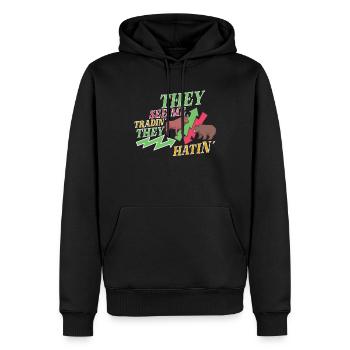 Exchange Traders Forex Trader Investor Trading - Sweat à capuche Premium bio Homme - noir - Devant - Nico (187cm)