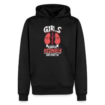 Kidney Transplant Kidney Donor Kidney Disease - Männer Premium Bio Hoodie - Schwarz - Vorne - Nico (187cm)