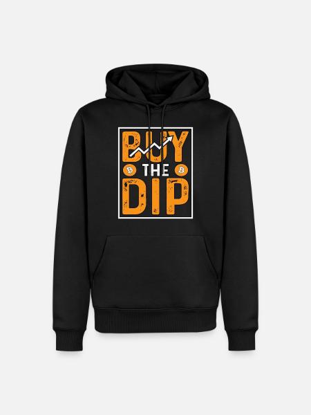 Buy The Dip Crypto - Men’s Premium Organic Hoodie - black