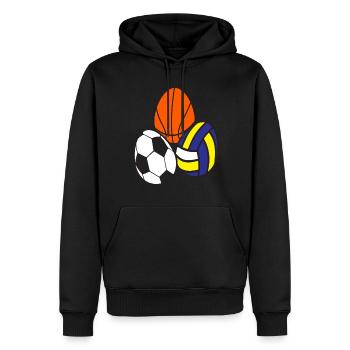Sport Fußball Leichtathletik Basketball - Männer Premium Bio Hoodie - Schwarz - Vorne - Nico (187cm)