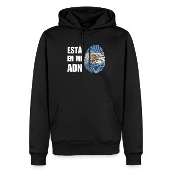 Argentinien ist in meiner DNA - Männer Premium Bio Hoodie - Schwarz - Vorne - Nico (187cm)