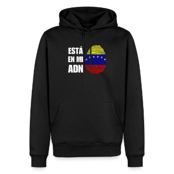 Venezuela ist in meiner DNA - Männer Premium Bio Hoodie - Schwarz - Vorne - Nico (187cm)