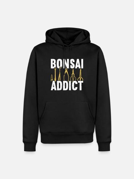 Bonsai Tree - Men’s Premium Organic Hoodie - black