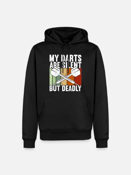 Dart Darts Volltreffer - Männer Premium Bio Hoodie - Schwarz
