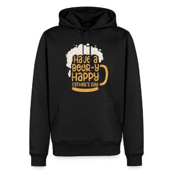 Have A Beer-y Happy Beer Mug Proud Dad Vatertag - Männer Premium Bio Hoodie - Schwarz - Vorne - Nico (187cm)