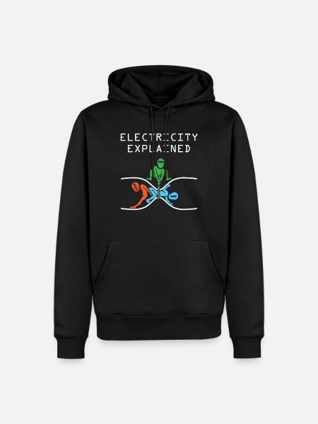 Electron physics - Men’s Premium Organic Hoodie - black