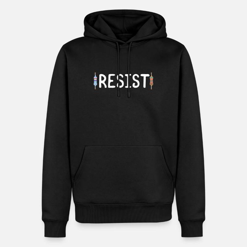 Physik Symbol Wissenschaft Nerd - Männer Premium Bio Hoodie - Schwarz