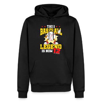 Diese Baseball-legende Ist Jetzt 12 Sports Kid - Männer Premium Bio Hoodie - Schwarz - Vorne - Nico (187cm)