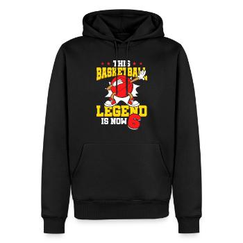 Diese Basketball-legende Ist Jetzt 6 Sport Kind - Männer Premium Bio Hoodie - Schwarz - Vorne - Nico (187cm)