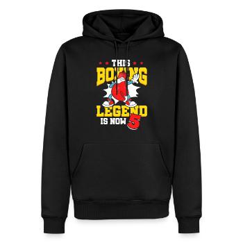 Diese Box-legende Ist Jetzt 5 Sport Kind 5. - Männer Premium Bio Hoodie - Schwarz - Vorne - Nico (187cm)