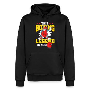 Diese Box-legende Ist Jetzt 6 Sport Kind 6. - Männer Premium Bio Hoodie - Schwarz - Vorne - Nico (187cm)