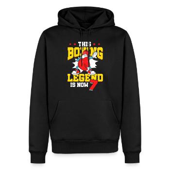 Diese Box-legende Ist Jetzt 7 Sports Kid 7. - Männer Premium Bio Hoodie - Schwarz - Vorne - Nico (187cm)