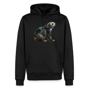 Faultier Polygon Faultierliebhaber Tier Geschenk - Männer Premium Bio Hoodie - Schwarz - Vorne - Nico (187cm)