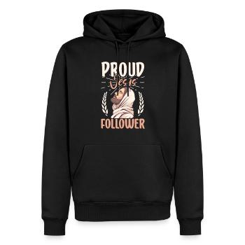 Jesus Christianity God Praying Prayer Pastor - Männer Premium Bio Hoodie - Schwarz - Vorne - Nico (187cm)