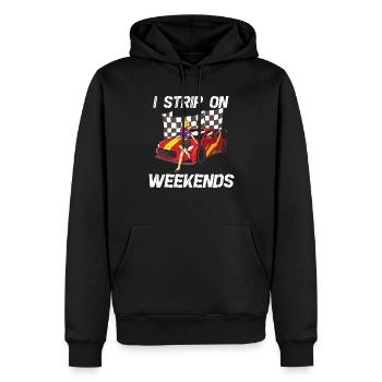 Race Car Dirt Track Racing Funny Racer Race Car - Männer Premium Bio Hoodie - Schwarz - Vorne - Nico (187cm)