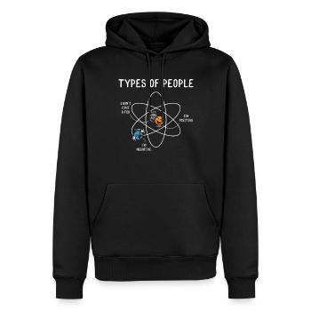 Liebhaber der Wissenschaft - Männer Premium Bio Hoodie - Schwarz - Vorne - Nico (187cm)
