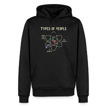Physical Science - Men’s Premium Organic Hoodie - black - Front - Nico (187cm)