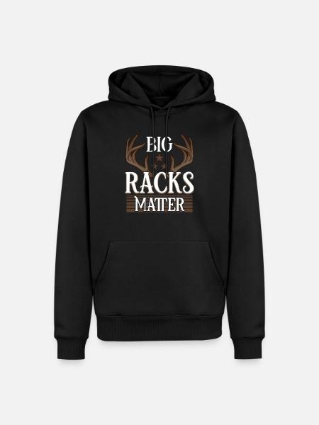 Hirschjagd Hirschjäger Jagdsaison Bockjagd - Männer Premium Bio Hoodie - Schwarz