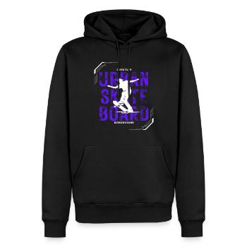 Urban Skate Board - Männer Premium Bio Hoodie - Schwarz - Vorne - Nico (187cm)
