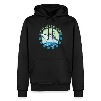 Boating Dad Boat Captain Pontoon Sailor Cruising - Männer Premium Bio Hoodie - Schwarz - Vorne - Nico (187cm)