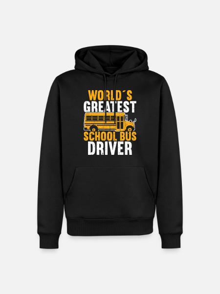 School Bus Driver - Men’s Premium Organic Hoodie - black