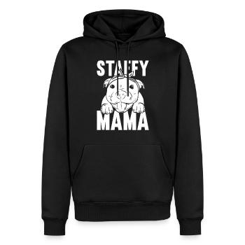 Staffordshire Bullterrier - Männer Premium Bio Hoodie - Schwarz - Vorne - Nico (187cm)