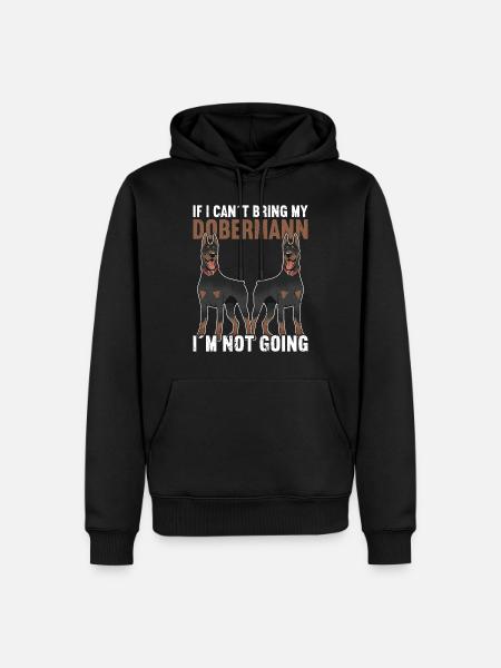 Dobermann Dog - Men’s Premium Organic Hoodie - black
