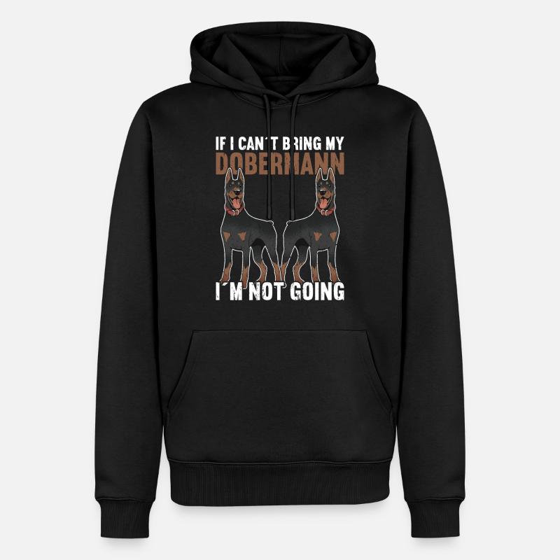 Chien Dobermann - Sweat à capuche Premium bio Homme - noir