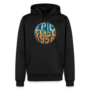 Episch Seit 1956 - Männer Premium Bio Hoodie - Schwarz - Vorne - Nico (187cm)
