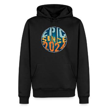 Episch Seit 2024 - Männer Premium Bio Hoodie - Schwarz - Vorne - Nico (187cm)