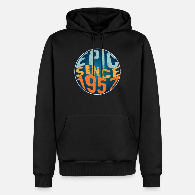 Episch Seit 1957 - Männer Premium Bio Hoodie - Schwarz