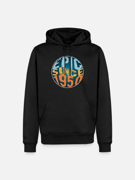Epic since 1950 - Men’s Premium Organic Hoodie - black