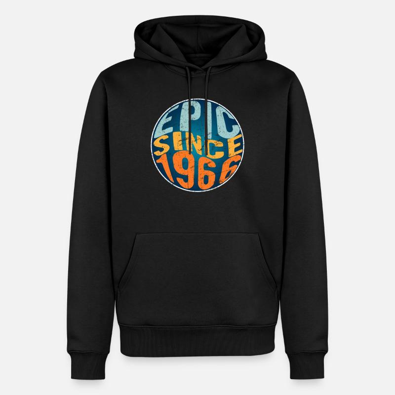 Épique depuis 1966 - Sweat à capuche Premium bio Homme - noir