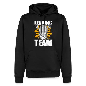 Fechter Fechter - Männer Premium Bio Hoodie - Schwarz - Vorne - Nico (187cm)