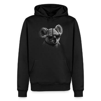 Koala Sonnebrille Tiermotiv Geschenk Bär Tier - Männer Premium Bio Hoodie - Schwarz - Vorne - Nico (187cm)