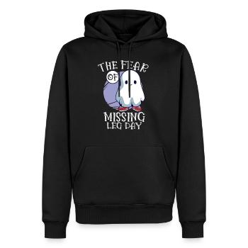 Bodybuilding Powerlifting Weightlifting Fitness - Männer Premium Bio Hoodie - Schwarz - Vorne - Nico (187cm)
