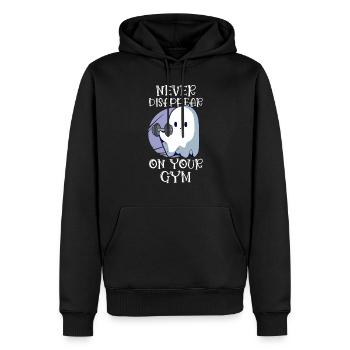 Bodybuilding Powerlifting Weightlifting Fitness - Men’s Premium Organic Hoodie - black - Front - Nico (187cm)