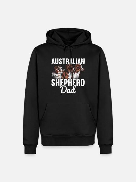 Australian Shepherd - Men’s Premium Organic Hoodie - black