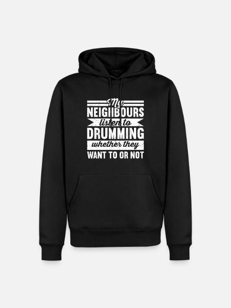 Drum Drummer Drumming Drummers - Men’s Premium Organic Hoodie - black