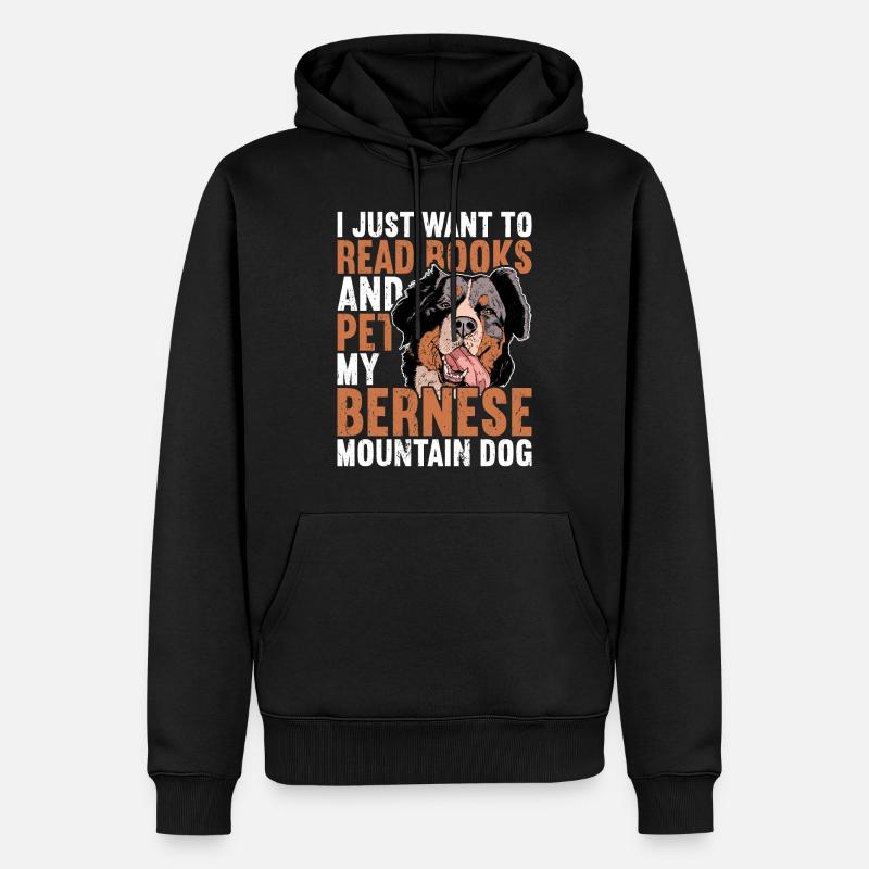 Bouvier bernois - Sweat à capuche Premium bio Homme - noir