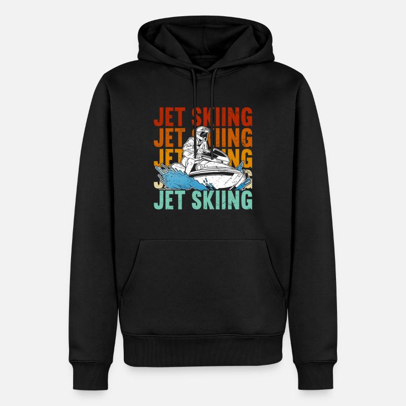 Jet Ski Jet Skiing - Sweat à capuche Premium bio Homme - noir