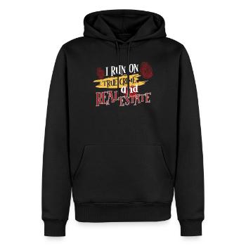 True Crime Murder Spy Crime Intérêt Idée cadeau - Sweat à capuche Premium bio Homme - noir - Devant - Nico (187cm)