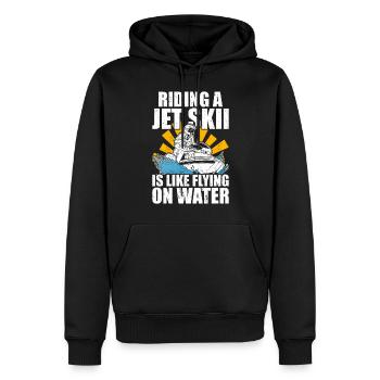Jet Ski Jet Skiing - Sweat à capuche Premium bio Homme - noir - Devant - Nico (187cm)